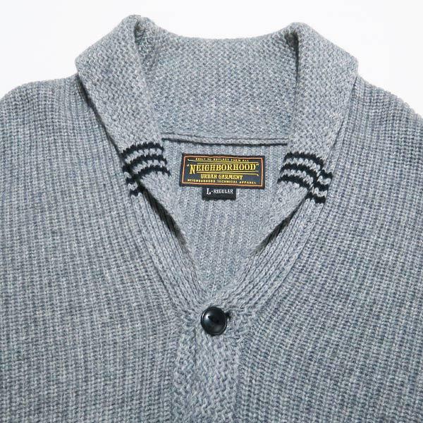 美品 NEIGHBORHOOD ネイバーフッド カーディガン L ウール メンズ カーディガン MOHAIR CARDIGAN 25213NHー