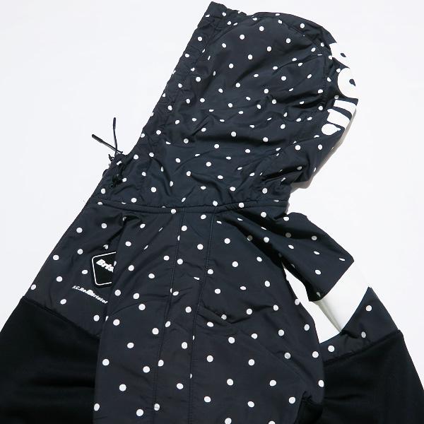 新品級 FCRB NIKE POLKA DOT PRACTICE SET UP FCRB ×NIKE ポルカドット ジャケット＆パンツ ネイビー サイズM