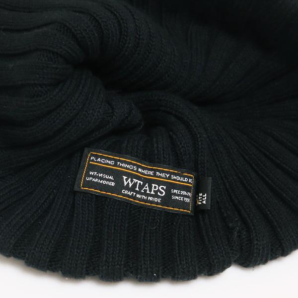 WTAPS ブラックニット帽　261MADT-HT01 SUB / BEANIE / CTPL. COOLMAX® – WTAPS®