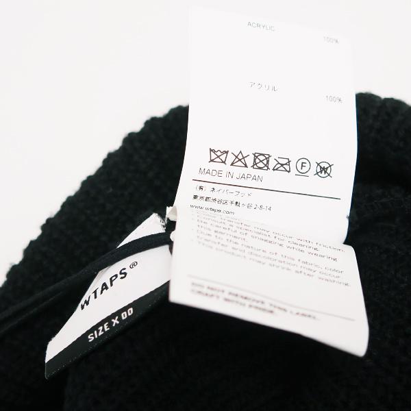 新品 WTAPS BEANIE 01/BEANIE/ACRYLIC ブラック WTAPS 新品同様 ダブルタップス 24AW BEANIE 01/BEANIE/ACRYLIC