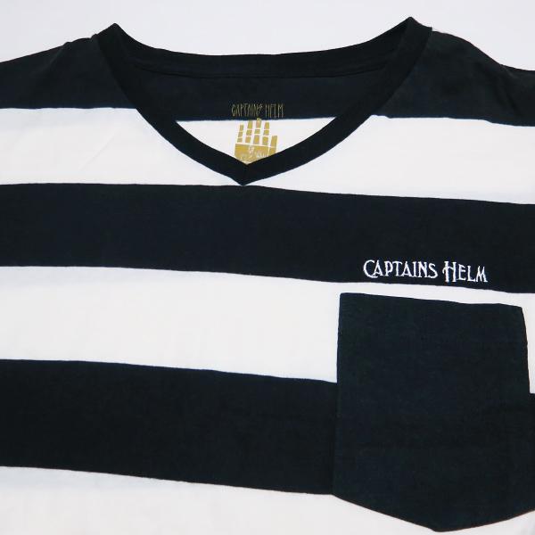 CAPTAINS HELM キャプテンズヘルム V-NECK BORDER POCKET TEE Vネック