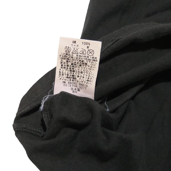 <未使用品>ワコマリア ✖️ ジム・ジャームッシュ Tシャツ 黒 希少✨ワコマリア ジムジャームッシュ Tシャツ コラボ 黒 WACKOMARIA