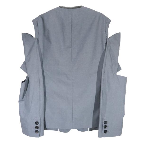 TAKAHIROMIYASHITA TheSoloist. タカヒロミヤシタ ザソロイスト THREE-WAY COLLARLESS JACKET sj.0005SS22 スリーウェイカラーレスジャケット グレー サイズ46 | TAKAHIRO MIYASHITA The SoloIst. | 01