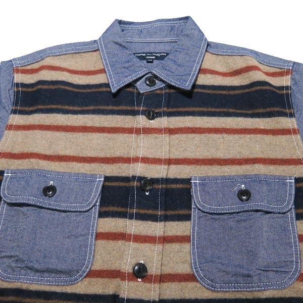 COMME des GARCONS HOMME コムデギャルソン オム フロントボーダー切替