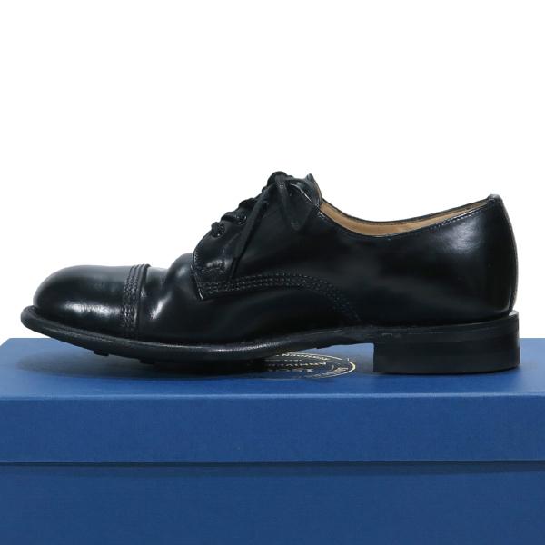 SANDERS（サンダース） B.G.S. DERBY SHOE BLACK POLISHING LEATHER