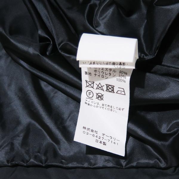 AURALEE オーラリー HARD TWIST POLYESTER SATIN LAMINATE ZIP