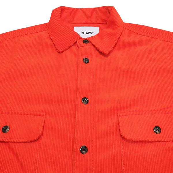 トップス wtaps wcpo / ls / corduroy orange wtaps wcpo / ls / corduroy orange