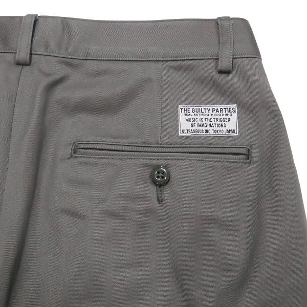 ワコマリア/ワンタックトラウザーズ/ボトム/裾ダブル/SIZE XL WACKO MARIA/DICKIES / PLEATED SHORT TROUSERS（BLACK