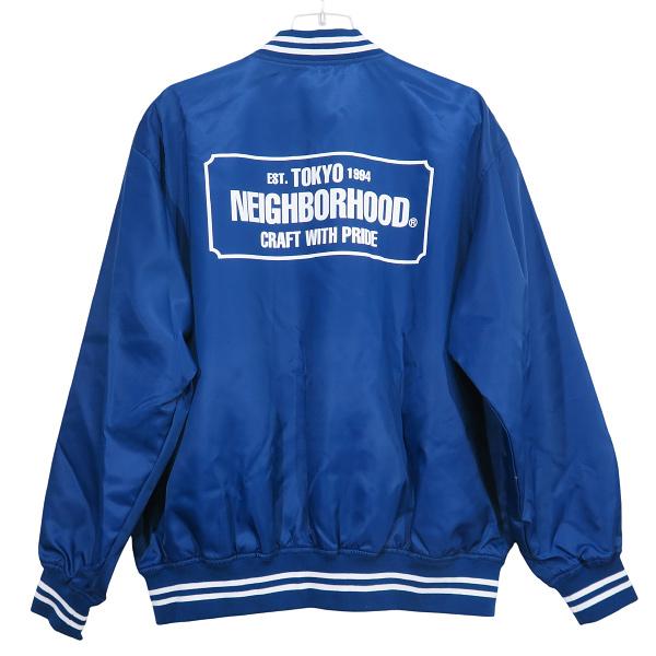 ネイバーフッド BASEBALL JACKET 231TSNH-JKM04 Jacket Neighborhood Logo Baseball Jacket 231TSNH-JKM04-BLK | FLEXDOG