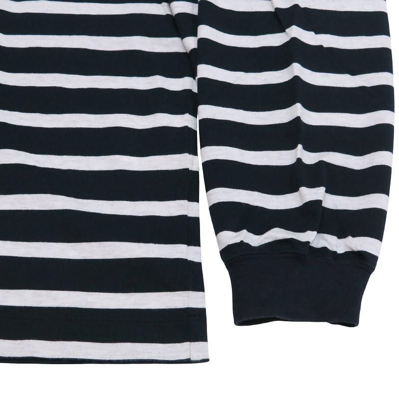 everyone エブリワン HIGH-GAUGE COTTON BORDER LONG SLEEVE TEE SHIRT