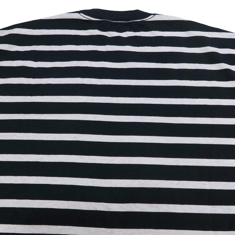 トップス everyone high gauge cotton border tee M everyone high-gauge cotton border long sleeve tee shirt (WHITE