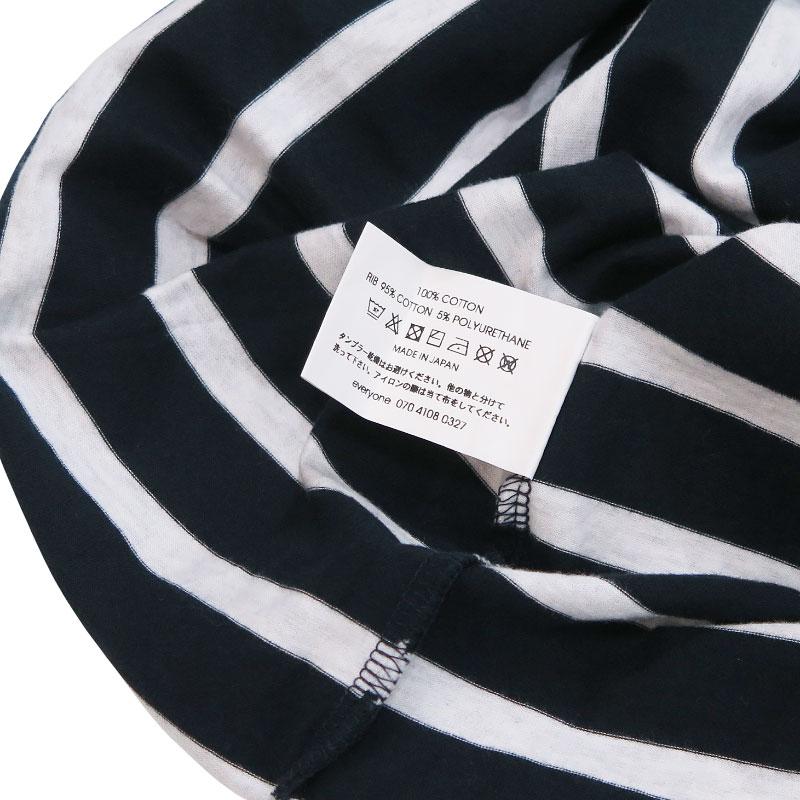 everyone エブリワン HIGH-GAUGE COTTON BORDER LONG SLEEVE TEE SHIRT