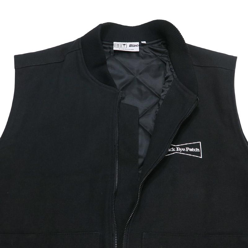 Black Eye Patch 黒 コーデュロイ ベストS OE LOGO PUFFER VEST | BlackEyePatch(ブラックアイパッチ) / アウター