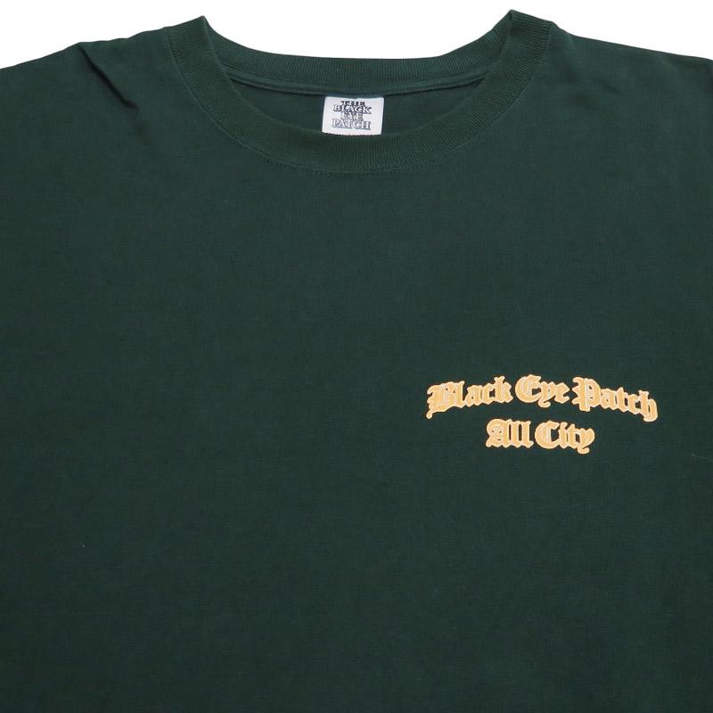 トップス BLACK EYE PATCH BLACKLETTER AIRBRUSH BlackEyePatch（ブラックアイパッチ） ALL CITY BLACK LETTER L/S TEE