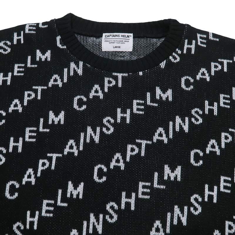 Captains Helm（キャプテンズヘルム） LOGO JACQUARD CREW KNIT ロゴ