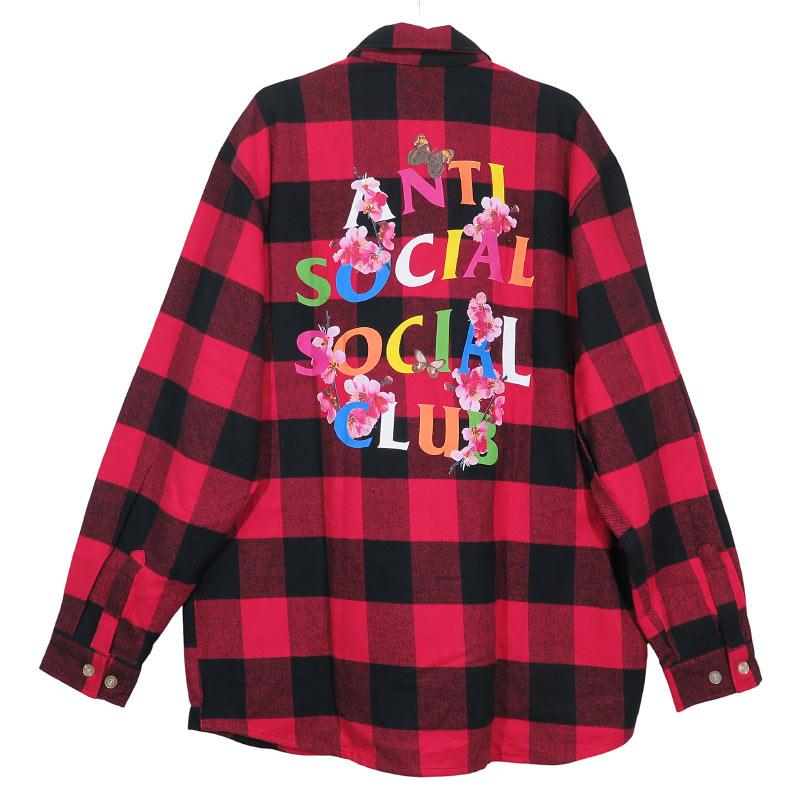 短丈 アンチソーシャルクラブ AntiSocialClub ネルシャツ L 短丈 アンチソーシャルクラブ AntiSocialClub ネルシャツ L ネルシャツ