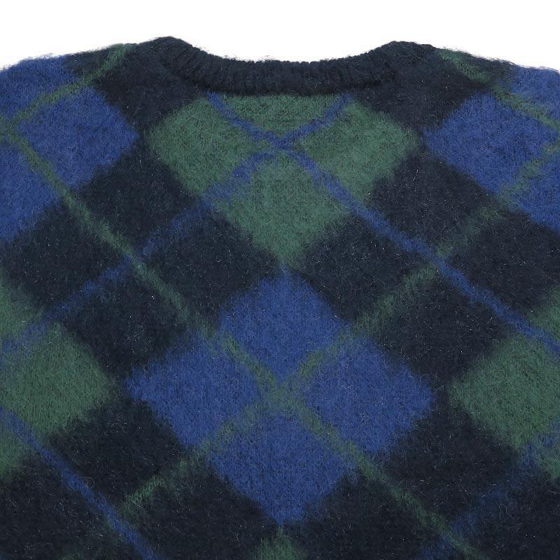 NEIGHBORHOOD（ネイバーフッド） 23AW ARGYLE PATTERN MOHAIR SWEATER