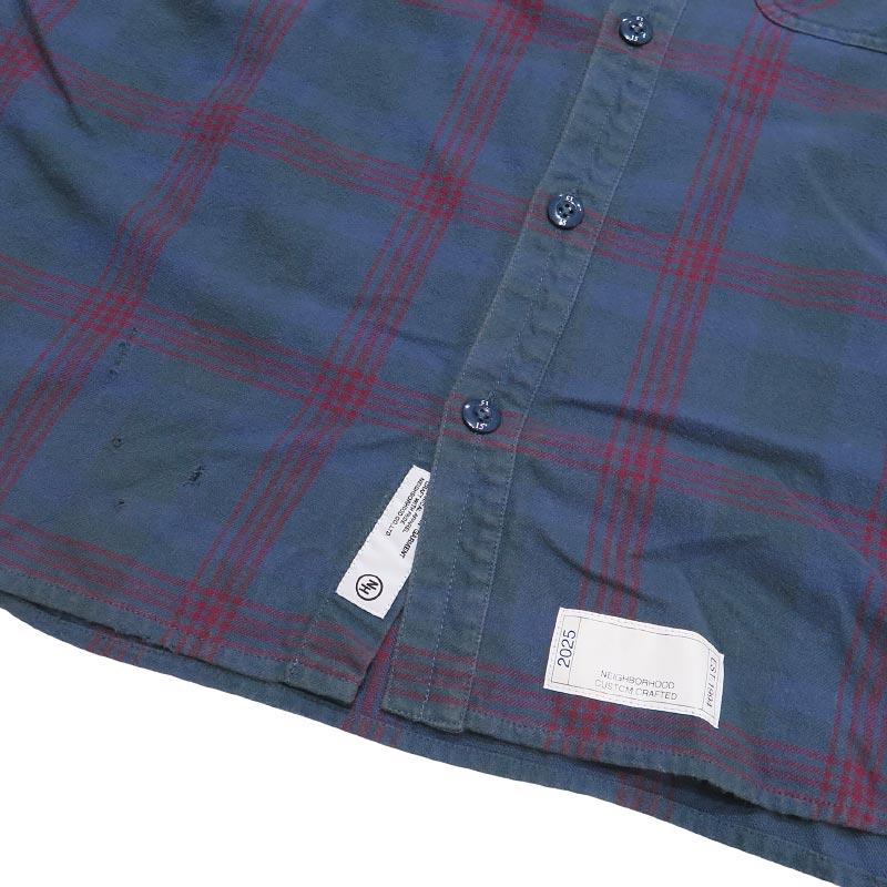 NEIGHBORHOOD（ネイバーフッド） 25SS SAVAGE TARTAN CHECK SHIRT LS
