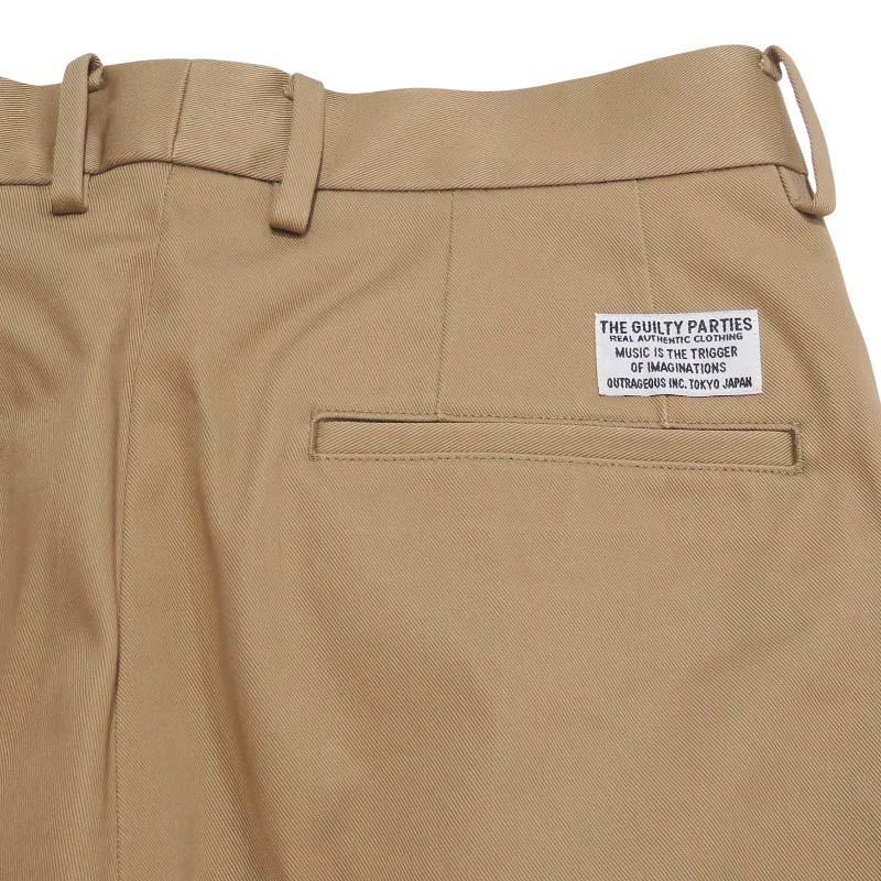 25SS WACKOMARIA ダブルプリーツチノトラウザー スラックス チノ WACKO MARIA（ワコマリア） DOUBLE PLEATED CHINO TROUSERS (TYPE-1