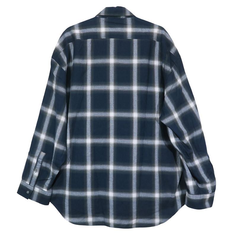 Acne Studios アクネストゥディオズ SILVIO TECH SHIRT 比翼フロント レーヨンシャツ 44 Dark Navy 長袖 トップス【中古】【Acne Studios】 中古・古着通販】Acne studios (アクネストゥディオス) オーバーサイズ