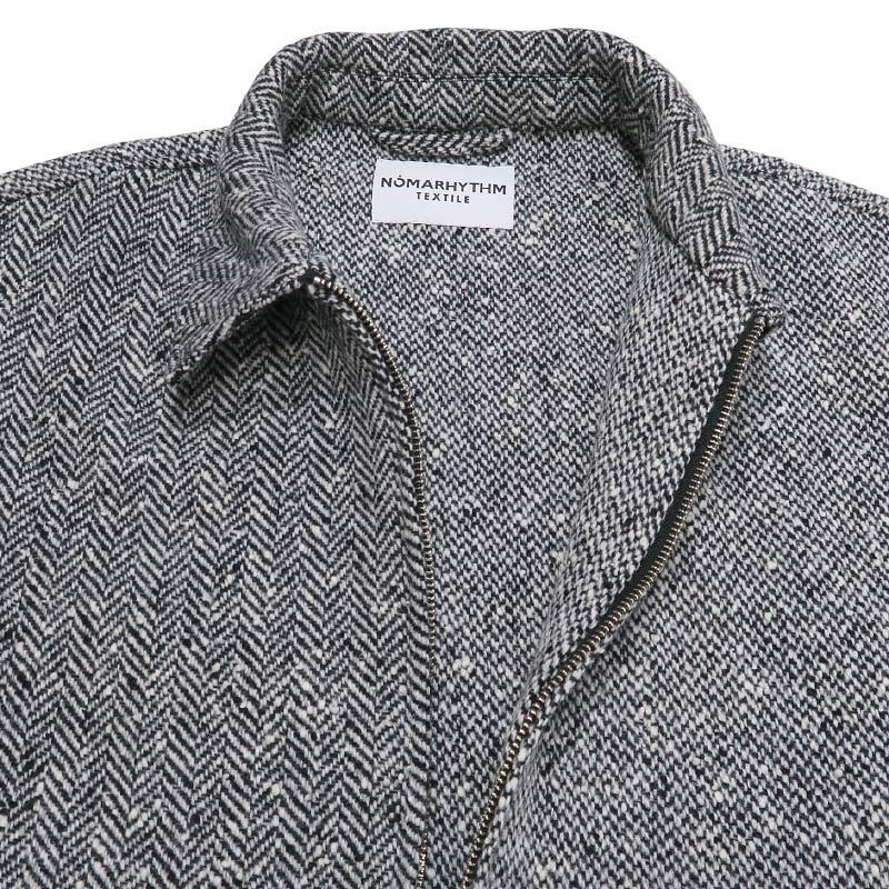 NOMARHYTHM TEXTILE ノーマリズムテキスタイル TWEED ZIP FRONT