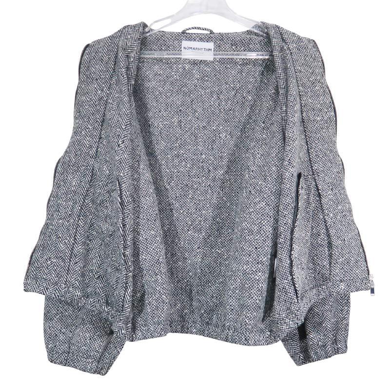 NOMARHYTHM TEXTILE ノーマリズムテキスタイル TWEED ZIP FRONT 