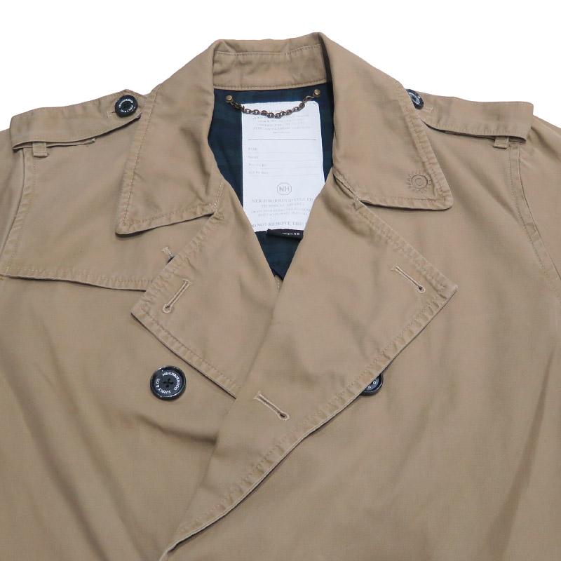 ネイバーフッド　NEIGHBORHOOD　トレンチコート　美品　アーカイブ NEIGHBORHOOD（ネイバーフッド） 12SS MIL-TRENCH/C-COAT 121AQNH