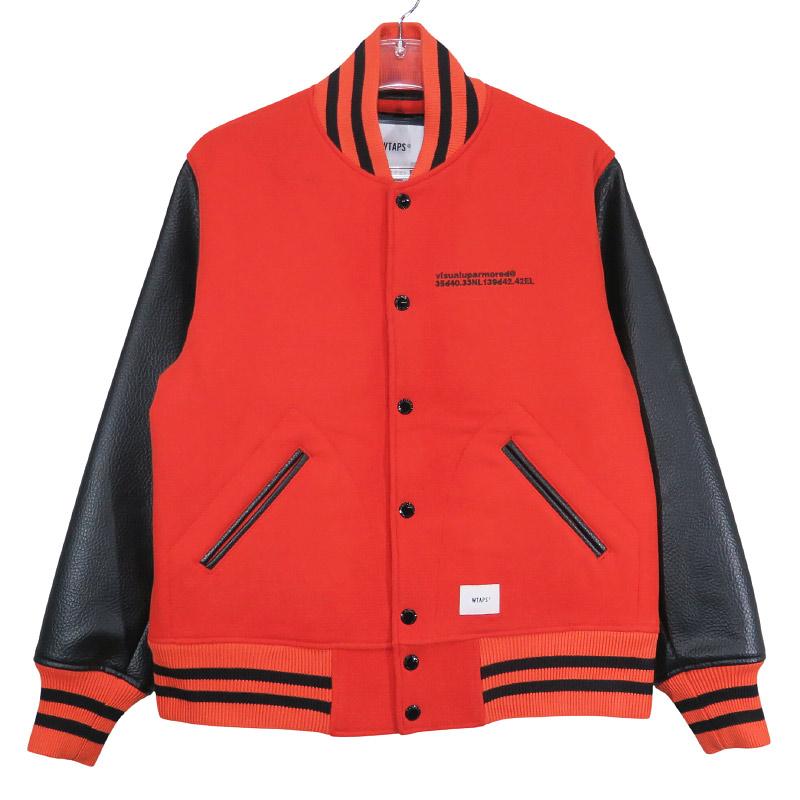 WTAPS ダブルタップス 2018年モデル スタジャン オレンジ／ブラック WTAPS（ダブルタップス） 18AW CLUB/JACKET.WOPO.MELTON 182BRDT-JKM04