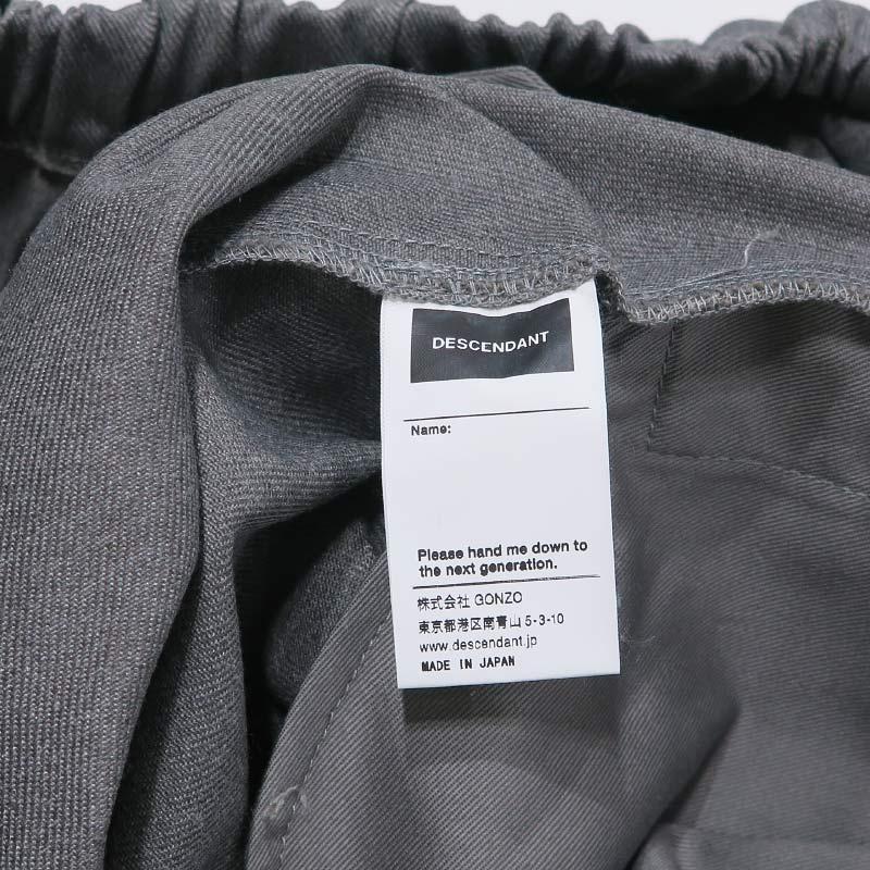 DESCENDANT ディセンダント CLASP WEBBING TROUSERS クラスプ