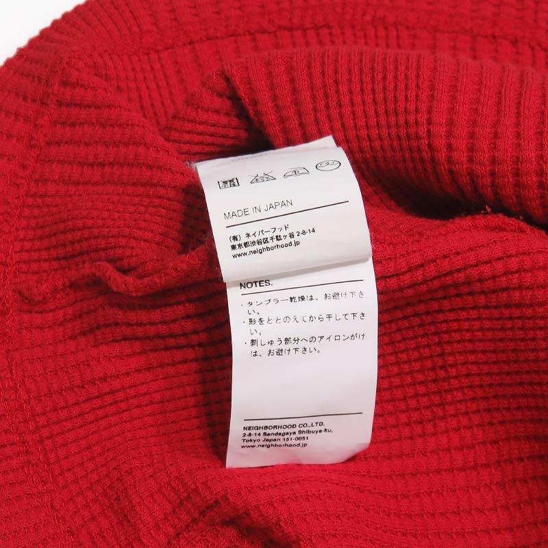 NEIGHBORHOOD（ネイバーフッド） 12AW WAFFLE.TP-3/C-CREW.LS 122ATNH