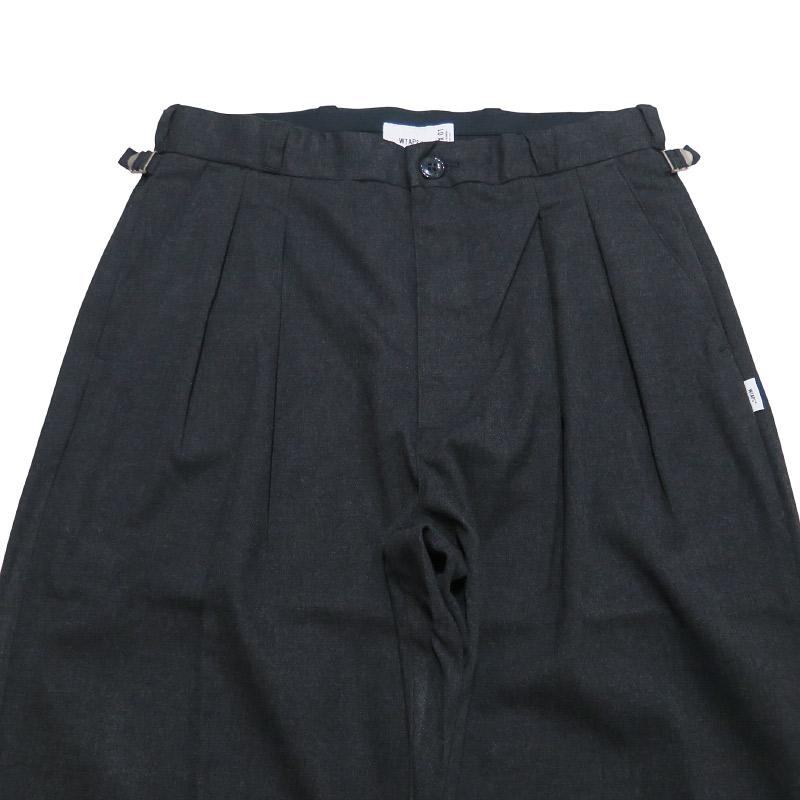 WTAPS ダブルタップス 23AW LC/TROUSERS/PLRA.TWILL 232TQDT-PTM04 トラウザーズ ツイル パンツ ボトムス チャコール サイズ01(S)_2