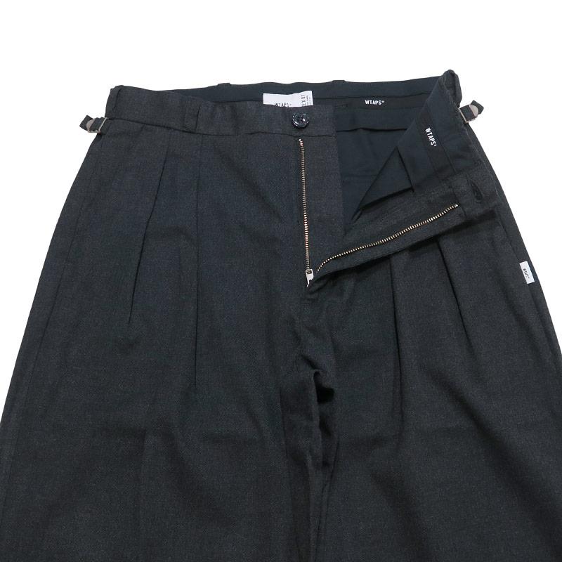 WTAPS ダブルタップス 23AW LC/TROUSERS/PLRA.TWILL 232TQDT-PTM04 トラウザーズ ツイル パンツ ボトムス チャコール サイズ01(S)_5