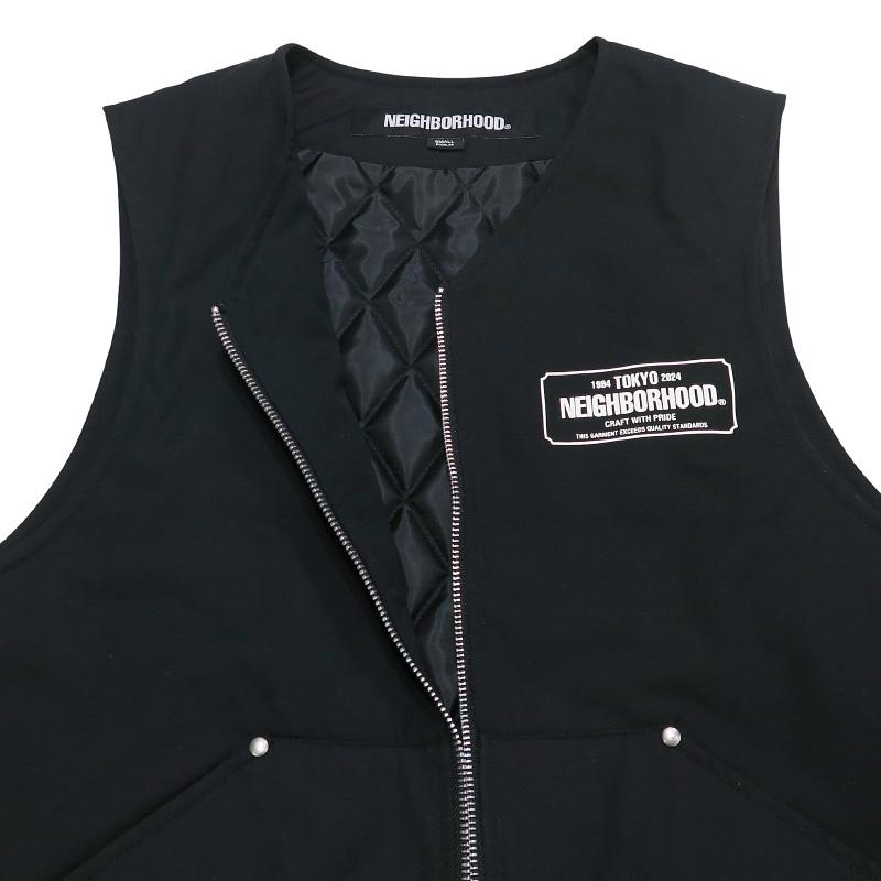 ネイバーフッド 24SS WORK VEST 241TSNH-JKM07 NEIGHBORHOOD（ネイバーフッド） 24SS PADDED WORK VEST 241TSNH-JKM07