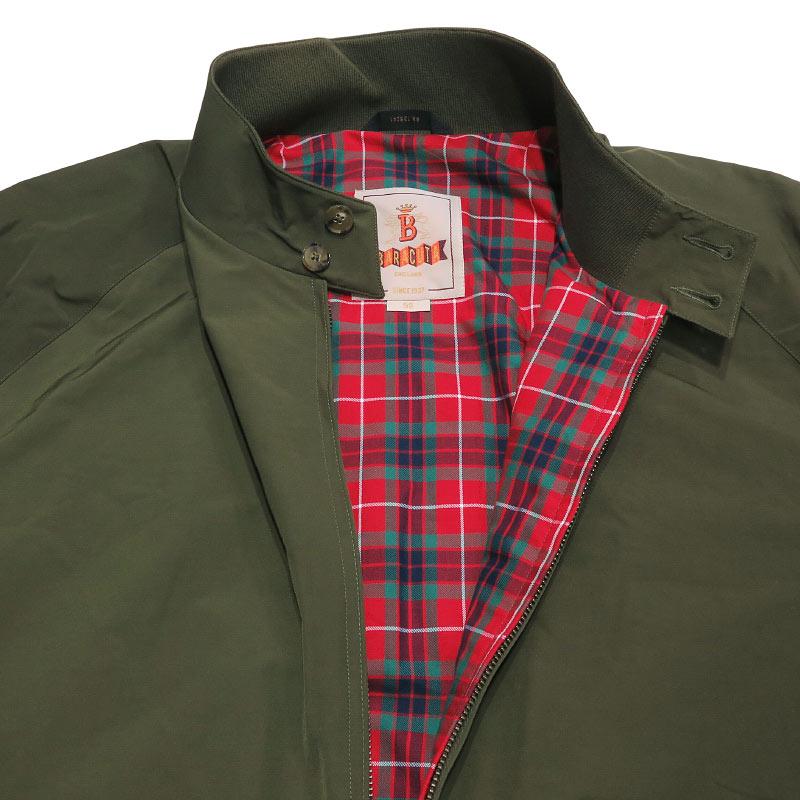 美品【バラクータ】スイングトップ ジャケット カーキ チェック 赤 38 BARACUTA（バラクータ） G9 BARACUTA CLOTH BRCPS001 スウィングトップ