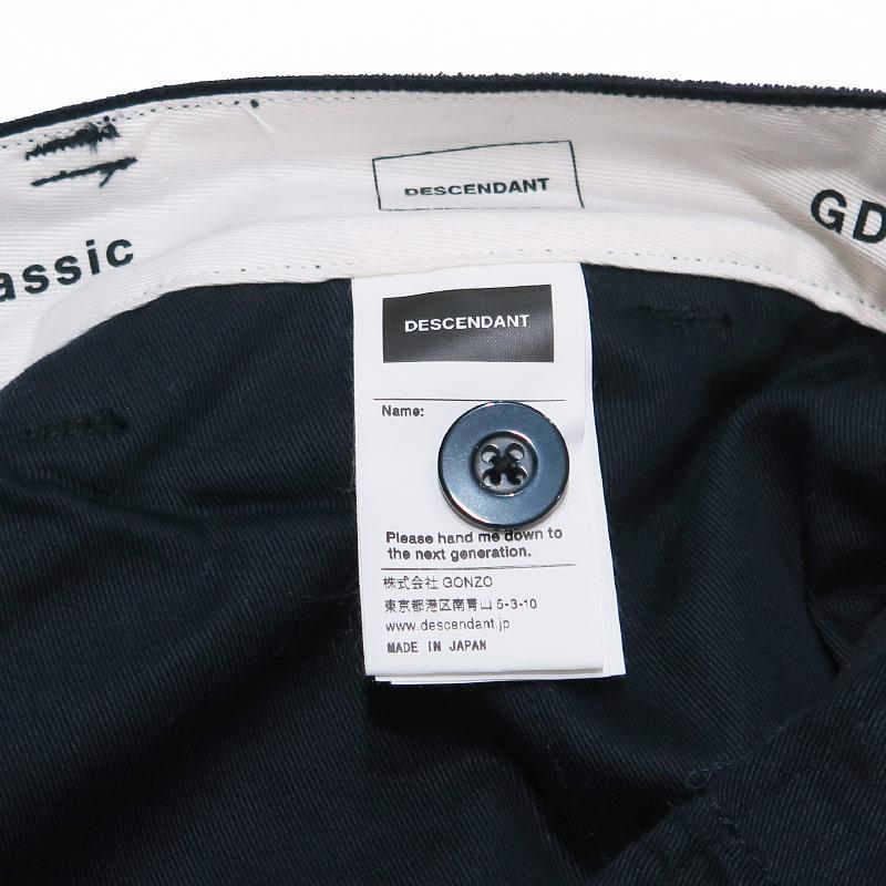 DESCENDANT ディセンダント 23AW DC-6 GDT CORDUROY TROUSERS 232TQDS