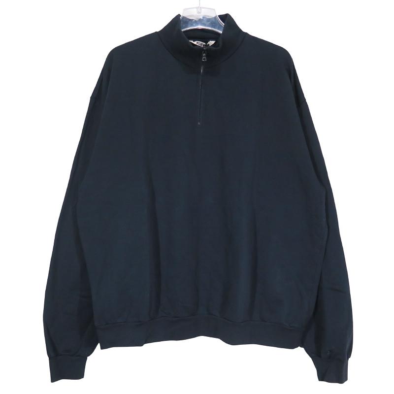 美品●AURALEEオーラリー●ハーフジップ●ブラック●サイズ5● AURALEE（オーラリー） ELASTIC HIGH GAUGE SWEAT HALF ZIP P/O エラ