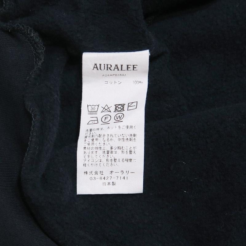 AURALEE（オーラリー） ELASTIC HIGH GAUGE SWEAT HALF ZIP P/O エラ