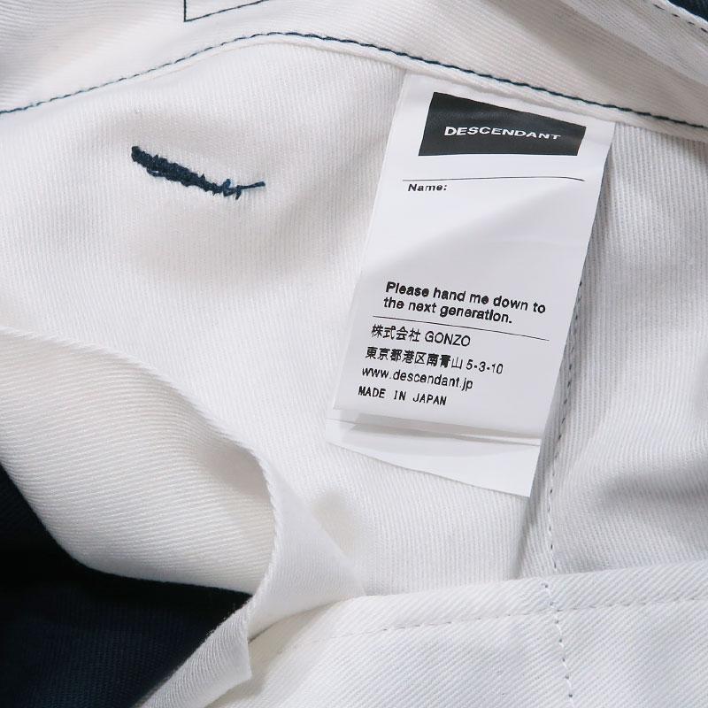 DESCENDANT ディセンダント 22AW DC-6 TWILL TROUSERS 222WVDS-PTM05
