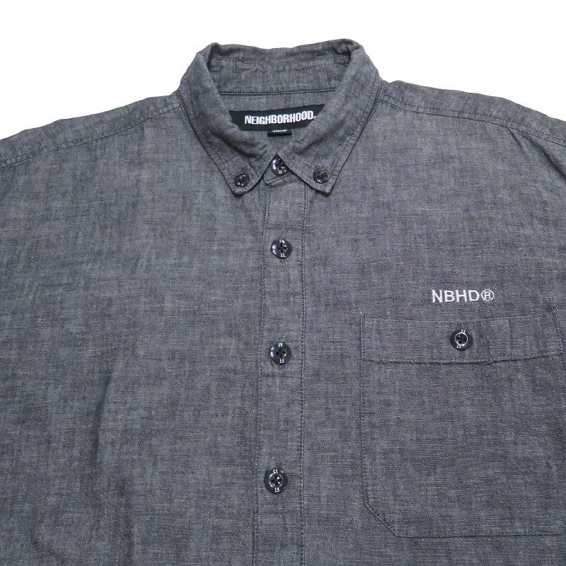 美品！NEIGHBORHOOD ボタンアップシャツ Sサイズ ネイビー NEIGHBORHOOD（ネイバーフッド） 24AW CHAMBRAY BD SHIRT LS 242BENH