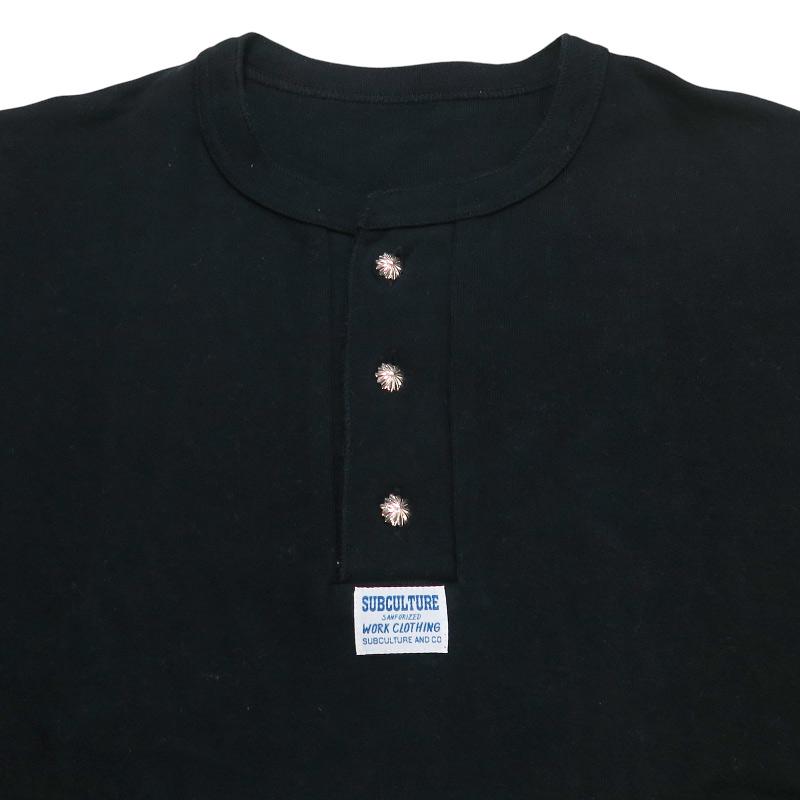 Subculture サブカルチャー HENLEYNECK LONG SLEEVE T-SHIRT (CONCHO