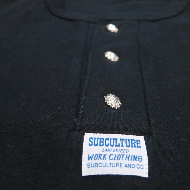 Subculture サブカルチャー HENLEYNECK LONG SLEEVE T-SHIRT (CONCHO