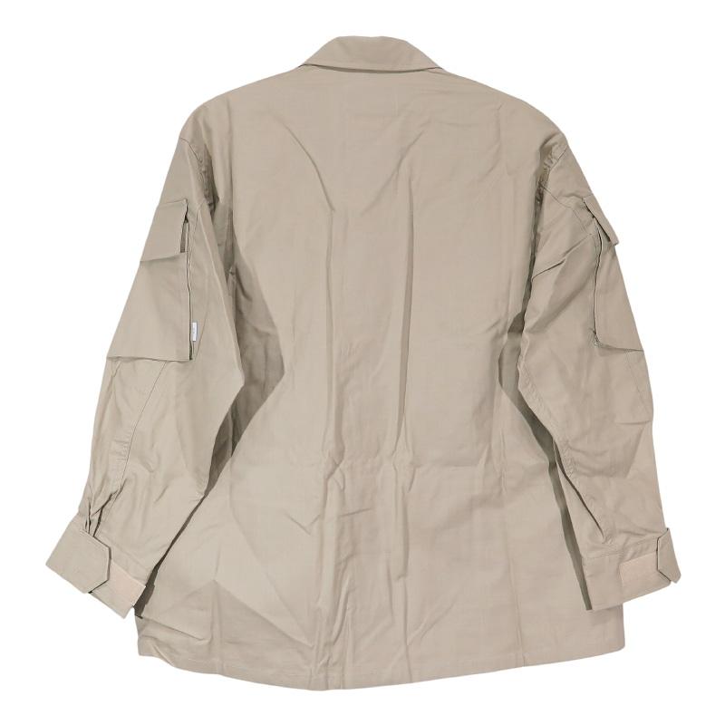 WTAPS ダブルタップス 20AW MODULAR/LS/COTTON.RIPSTOP 202BRDT-SHM02 モジュラー ロングスリーブ シャツ コットン リップストップ ベージュ 長袖 サイズ02(M)の画像