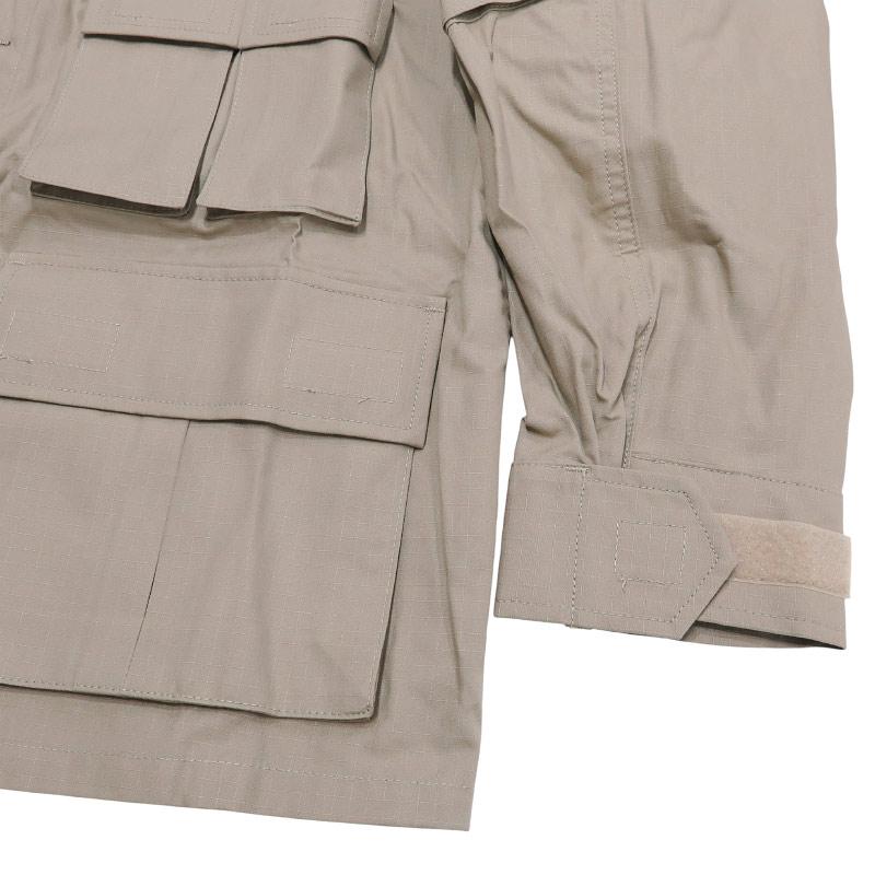 WTAPS ダブルタップス 20AW MODULAR/LS/COTTON.RIPSTOP 202BRDT-SHM02 モジュラー ロングスリーブ シャツ コットン リップストップ ベージュ 長袖 サイズ02(M)の画像