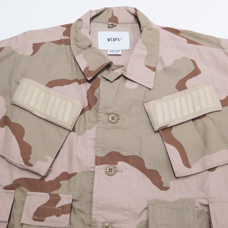 WTAPS ダブルタップス 19AW MODULAR LS 02/SHIRT. COTTON.RIPSTOP.CAMO 192BRDT-SHM04 モジュラー ロングスリーブ シャツ コットン リップストップ サイズ02(M)の画像