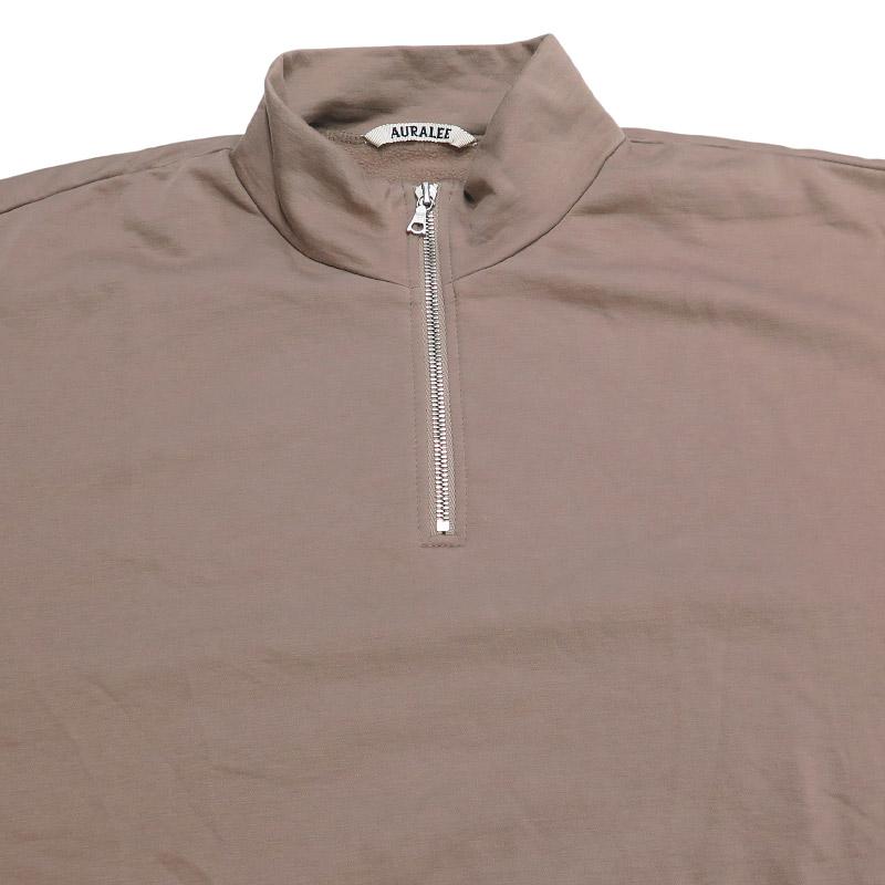 AURALEE（オーラリー） ELASTIC HIGH GAUGE SWEAT HALF ZIP P/O エラ