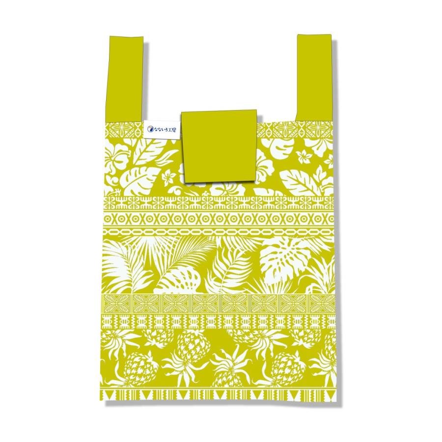 エコバッグ レジ袋 ハワイアン ハワイ オシャレ レトロ 日本製