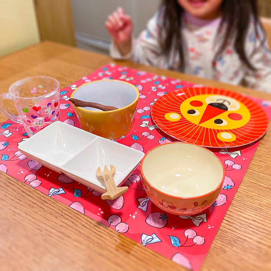 ランチョンマット(40cm×40cm) 2枚セット ビニール素材 撥水