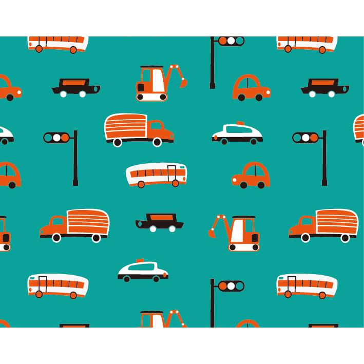 ランチョンマット【1】働く車 車 男の子 25×35 入園 3枚 ランチョンマット コットン 長方形35×25 正方形40×40 小学校