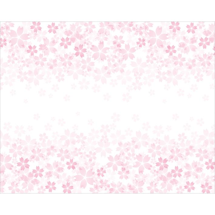 ランチョンマット(25cm×20cm) 2枚セット ビニール素材 撥水 桜 さくら