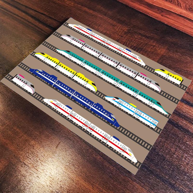 ランチョンマット(35cm×25cm) 2枚セット 鉄道 新幹線 機関車